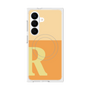 プレミアムスクエアケース with SnapMag［ オリジナル - initial two tone - R orange ］