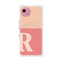 プレミアムスクエアケース with SnapMag［ オリジナル - initial two tone - R pink ］