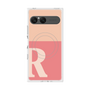 プレミアムスクエアケース with SnapMag［ オリジナル - initial two tone - R pink ］