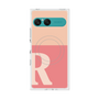 プレミアムスクエアケース with SnapMag［ オリジナル - initial two tone - R pink ］