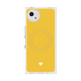 プレミアムスクエアケース with SnapMag［ オリジナル - 推し色ハート - イエロー ］