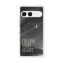 プレミアムスクエアケース with SnapMag［ オリジナル - ドットオーバーレイ - FOLLOW YOUR HEART/B ］
