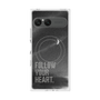 プレミアムスクエアケース with SnapMag［ オリジナル - ドットオーバーレイ - FOLLOW YOUR HEART/B ］