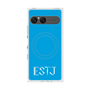 プレミアムスクエアケース with SnapMag［ オリジナル - ESTJ 幹部 - アルファベット - ブルー ］