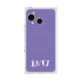 プレミアムスクエアケース with SnapMag［ オリジナル - INTJ 建築家 - アルファベット - パープル ］