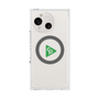 プレミアムスクエアケース with SnapMag［ オリジナル - caseplayロゴ - グリーン/C ］