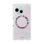 プレミアムスクエアケース with SnapMag［ Barbie - ロゴパターン3 - クリア ］