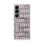 プレミアムスクエアケース with SnapMag［ Barbie - ロゴパターン3 - クリア ］