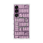 プレミアムスクエアケース with SnapMag［ Barbie - ロゴパターン3 - クリア ］