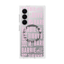 プレミアムスクエアケース with SnapMag［ Barbie - ロゴパターン3 - クリア ］