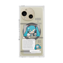 プレミアムスクエアケース with SnapMag［ しろたん×初音ミク - 初音ミク - インフォグラフィック ］