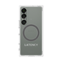 プレミアムスクエアケース with SnapMag［ LATENCY - Logotype - Gray ］