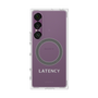 プレミアムスクエアケース with SnapMag［ LATENCY - Logotype - Gray ］