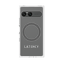 プレミアムスクエアケース with SnapMag［ LATENCY - Logotype - Gray ］