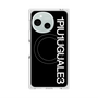 プレミアムスクエアケース with SnapMag［ 1PIU1UGUALE3 - ロゴ vertical - ブラック ］