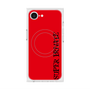 プレミアムスクエアケース with SnapMag［ SUPER PRIVATE - ロゴ - Red&Black ］