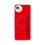 プレミアムスクエアケース with SnapMag［ SUPER PRIVATE - ロゴ - Red&Black ］