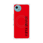 プレミアムスクエアケース with SnapMag［ SUPER PRIVATE - ロゴ - Red&Black ］