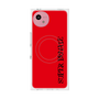 プレミアムスクエアケース with SnapMag［ SUPER PRIVATE - ロゴ - Red&Black ］