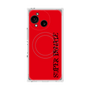 プレミアムスクエアケース with SnapMag［ SUPER PRIVATE - ロゴ - Red&Black ］