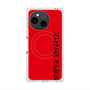 プレミアムスクエアケース with SnapMag［ SUPER PRIVATE - ロゴ - Red&Black ］