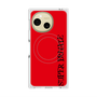 プレミアムスクエアケース with SnapMag［ SUPER PRIVATE - ロゴ - Red&Black ］