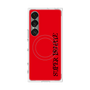 プレミアムスクエアケース with SnapMag［ SUPER PRIVATE - ロゴ - Red&Black ］