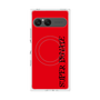 プレミアムスクエアケース with SnapMag［ SUPER PRIVATE - ロゴ - Red&Black ］
