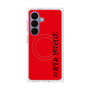 プレミアムスクエアケース with SnapMag［ SUPER PRIVATE - ロゴ - Red&Black ］