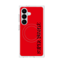 プレミアムスクエアケース with SnapMag［ SUPER PRIVATE - ロゴ - Red&Black ］