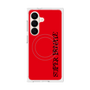 プレミアムスクエアケース with SnapMag［ SUPER PRIVATE - ロゴ - Red&Black ］