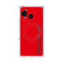 プレミアムスクエアケース with SnapMag［ SUPER PRIVATE - ロゴ - Red ］