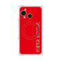 プレミアムスクエアケース with SnapMag［ SUPER PRIVATE - ロゴ - Red ］