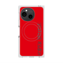 プレミアムスクエアケース with SnapMag［ SUPER PRIVATE - ロゴ - Red ］