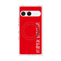 プレミアムスクエアケース with SnapMag［ SUPER PRIVATE - ロゴ - Red ］