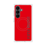 プレミアムスクエアケース with SnapMag［ SUPER PRIVATE - ロゴ - Red ］
