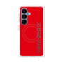 プレミアムスクエアケース with SnapMag［ SUPER PRIVATE - ロゴ - Red ］