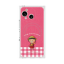 プレミアムスクエアケース with SnapMag［ ちびまる子ちゃん - ピンクチェック ］