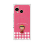 プレミアムスクエアケース with SnapMag［ ちびまる子ちゃん - ピンクチェック ］