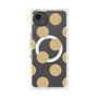 プレミアムスクエアケース with SnapMag［ シンプルドット - Beige ］