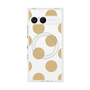 プレミアムスクエアケース with SnapMag［ シンプルドット - Beige ］