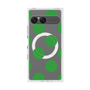 プレミアムスクエアケース with SnapMag［ シンプルドット - Green ］
