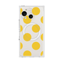 プレミアムスクエアケース with SnapMag［ シンプルドット - Yellow ］