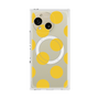 プレミアムスクエアケース with SnapMag［ シンプルドット - Yellow ］