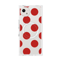 プレミアムスクエアケース with SnapMag［ シンプルドット - Red ］