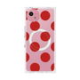プレミアムスクエアケース with SnapMag［ シンプルドット - Red ］