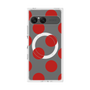 プレミアムスクエアケース with SnapMag［ シンプルドット - Red ］