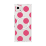 プレミアムスクエアケース with SnapMag［ シンプルドット - Pink ］