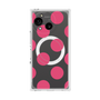 プレミアムスクエアケース with SnapMag［ シンプルドット - Pink ］