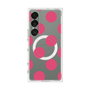 プレミアムスクエアケース with SnapMag［ シンプルドット - Pink ］